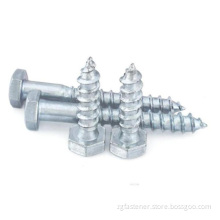 DIN571 grade8.8 Blue and white zinc wood screws